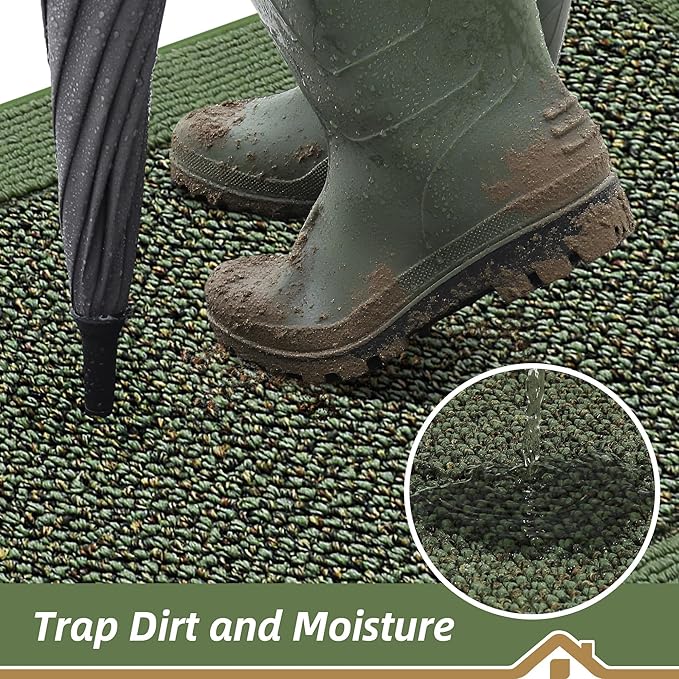 BEQHAUSE Indoor Door Mat 36" x 60", Dirt Trapper Door Mats Non-Slip Entryway - Image 3