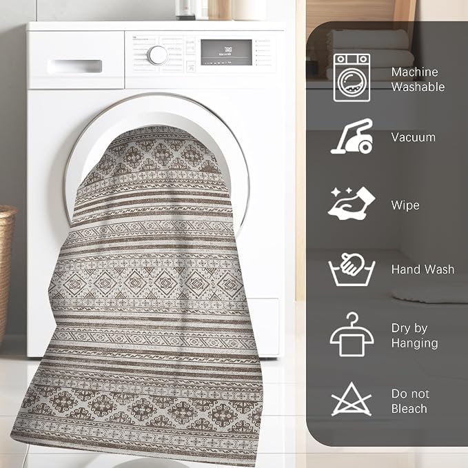 RUGSURE Washable Area Rugs 6' x 9' - Image 7
