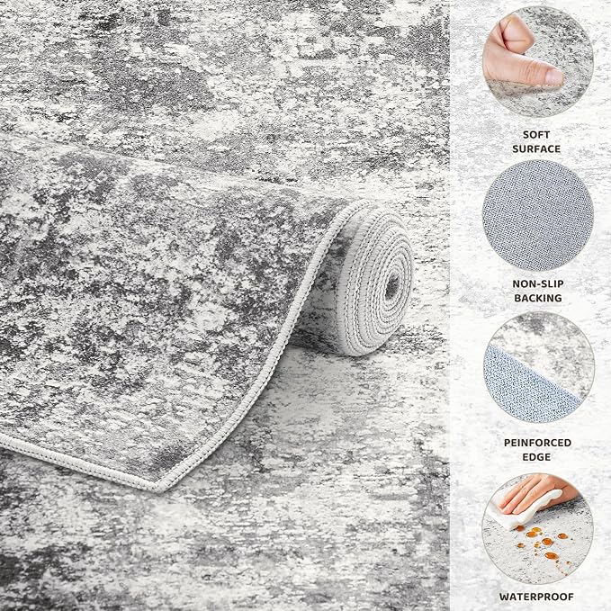 UERMEI 6ft Round Area Rug Living Room Rugs - Image 8