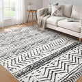 Nakagishi Black Rug for Living Room: 7x9 Washable Boho Large Neutral Soft by NakagishiAreaRug
