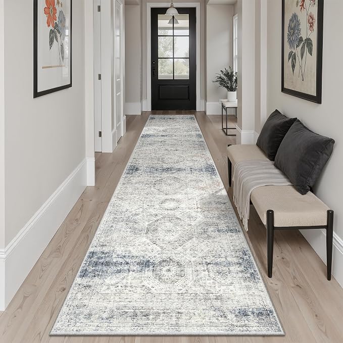 Soalmost Runner Rug 2x10 Washable Non-Slip Hallway Runner Rugs - Image 2