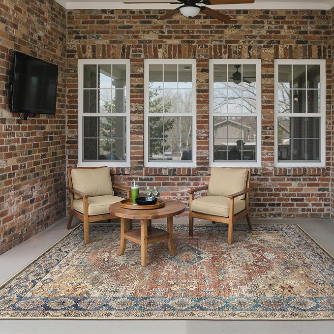GENIMO Outdoor & Indoor Area Rug 5'x8', Waterproof, Non-Shedding, Easy Cleaning - Image 3