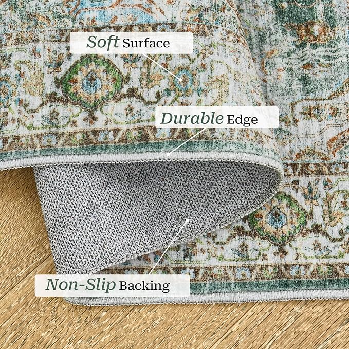 Madane Hallway Runner Rug 2x12, Extra Long Washable Runner Rugs - Image 4
