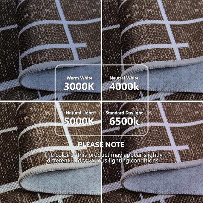 Brown 2x6 Runner Rug Non Slip, Modern Distressed Stripe Carpet Runners - Image 7