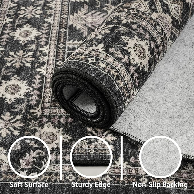 Dark Grey Rug for Living Room - Image 7