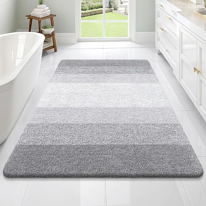 OLANLY Large Bathroom Rugs Mat 70x46, Extra Soft Absorbent Microfiber Bath Rugs by OLANLY