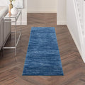 Nourison Home Nourison Essentials Navy Blue 2'2" x 10' Area Rug by NourisonHome