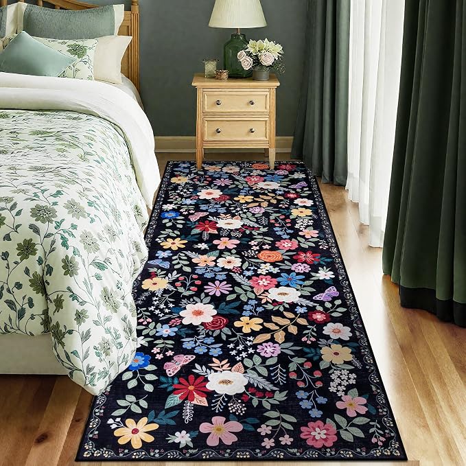 Runner Rug for Entryway: 2.6x8 Kitchen Rugs Non Slip Washable Ultra-Thin Soft - Image 2