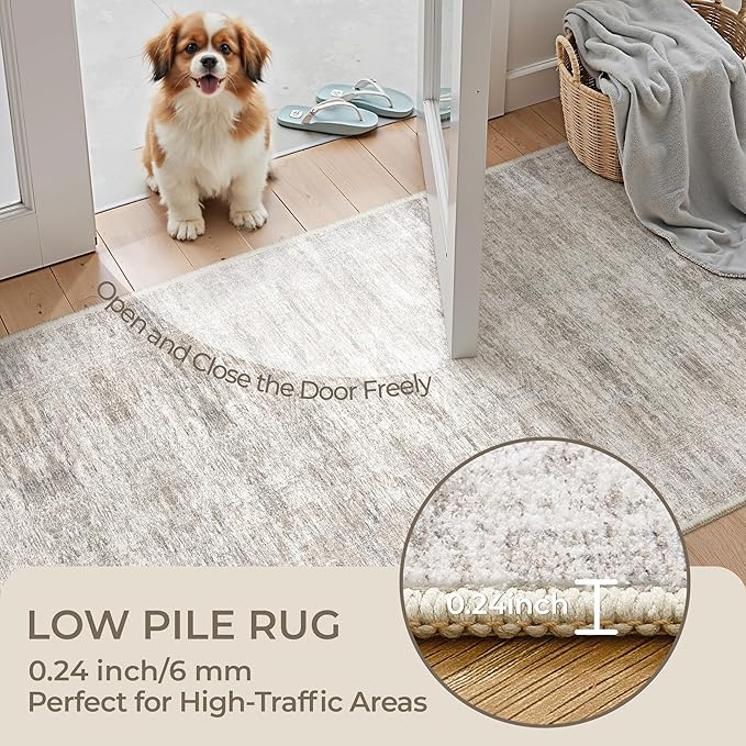 2x4 Washable Rug Runner for Bathroom, Soft Entryway Rug for Laundry Room - Image 6