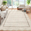 GarveeHome Scalloped Large Living Room Area Rug 6x9 by GarveeHome