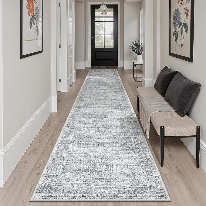 Soalmost Runner Rug 2x10 Washable Non-Slip Hallway Runner Rugs - Image 2