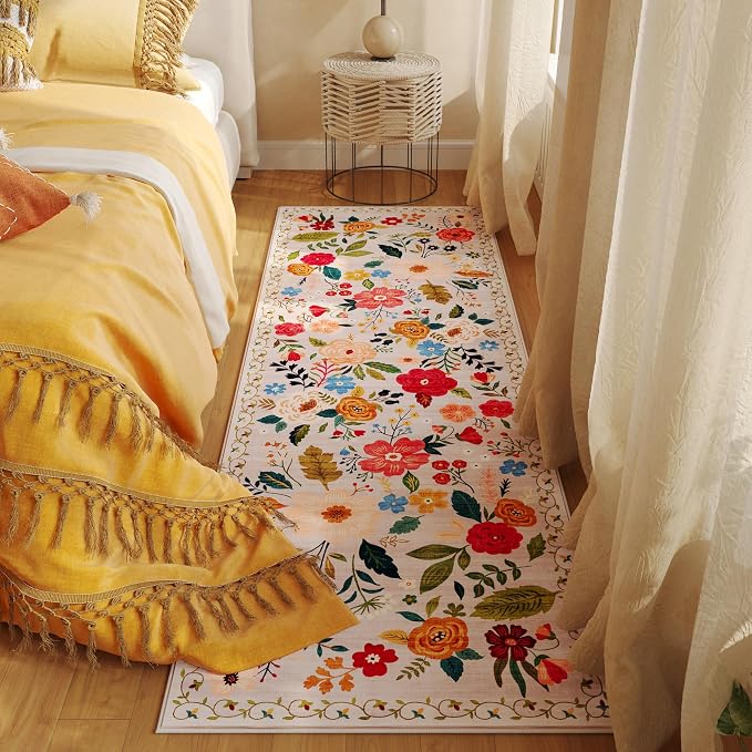 Rugcomf Runner Rug for Hallways Kitchen Rug Non Slip 2'x 6' Washable Rugs - Image 5
