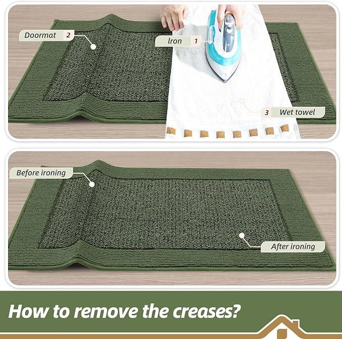 BEQHAUSE Indoor Door Mat 20" x 48", Dirt Trapper Door Mats Non-Slip Entryway - Image 9