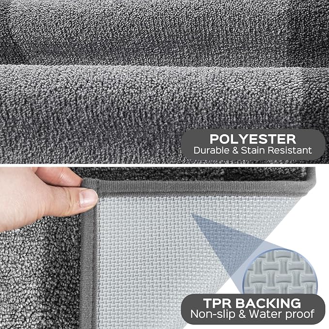 Machine Washable Kitchen Rug 24" x 70", Non Slip Kitchen Mat - Image 3