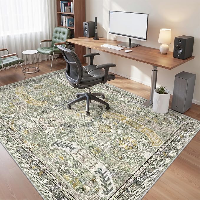befbee 5x7 Area Rugs for Living Room, Stain Resistant Washable Rug, Non-Slip - Image 9