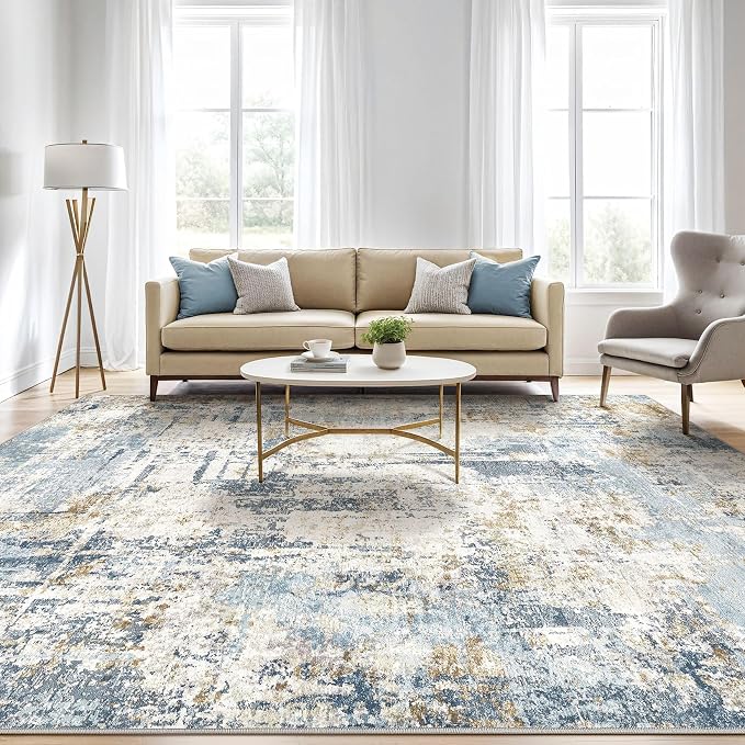 6x8 Area Rug Living Room: Washable Large Abstract Modern Soft Rugs Stain - Image 5