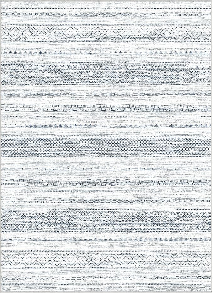 Nakagishi 9x12 Area Rugs Living Room: Washable Boho Large Neutral Soft - Image 7