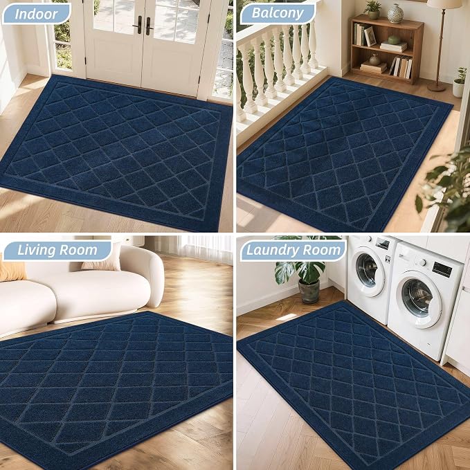 BEQHAUSE Dirt Trapper Door Mat 36" x 60", Doormat Non-Slip Entryway Rugs - Image 8