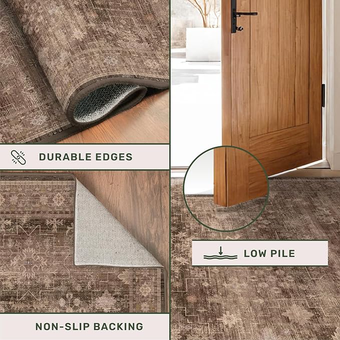Hazo Haus Brown 9x12 Living Room Rug - Image 5