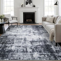 6x9 Area Rug Living Room Rug: Washable Modern Abstract Soft Thin Rug Indoor by FXRHLP