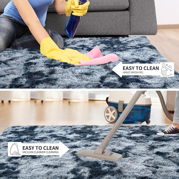 Tepook Soft Fluffy Rugs for Living Room, 5x8 Shaggy Area Rug for Bedroom - Image 6