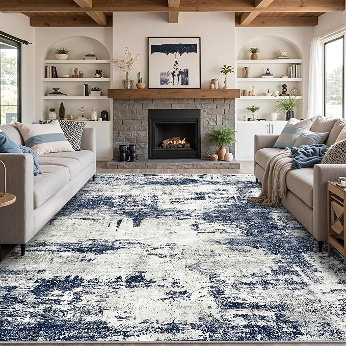 9x12 Area Rugs Living Room Rugs: Large Washable Rug - Image 10