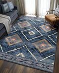 BESTSWEETIE Area Rug 4x6 Rug Machine Washable Non-Slip Low Pile Print Pattern by BESTSWEETIE