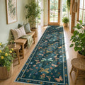 Rugxara 2x10 Floral Runner Rug, Washable Runners by Rugxara