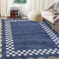 GarveeHome 8x10 Area Rug for Living Room Scalloped Washable Large Bedroom Rug by GarveeHome