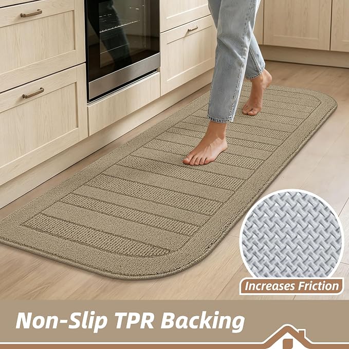 BEQHAUSE 24x60 Inch Kitchen Rugs Non-Slip Washable Kitchen Mats - Image 4