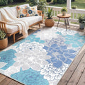 GENIMO Indoor Outdoor Area Rug 8'x10', Machine Washable Rugs by GENIMO