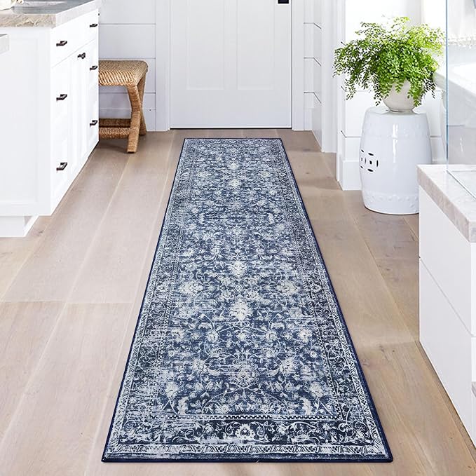 KILOCOCO Hallway Runner 2x5 Printed Vintage Floral Washable Kitchen Runner Rug - Image 9