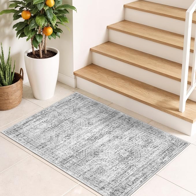 2x3 Washable Rug Runner for Bathroom, Soft Entryway Rug for Laundry Room - Image 3