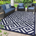 GENIMO 5'x8' Outdoor Rug Waterproof, Reversible Mats, Area Rug, Plastic Outside by GENIMO