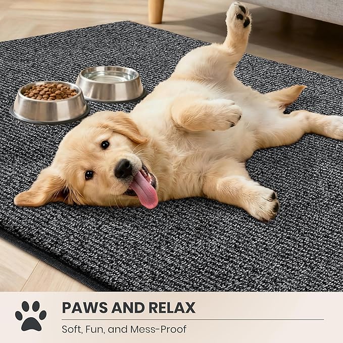 PURRUGS Dirt Trapping Door Mat 20" x 31.5", Non-Slip Machine Washable Entry Rug - Image 3
