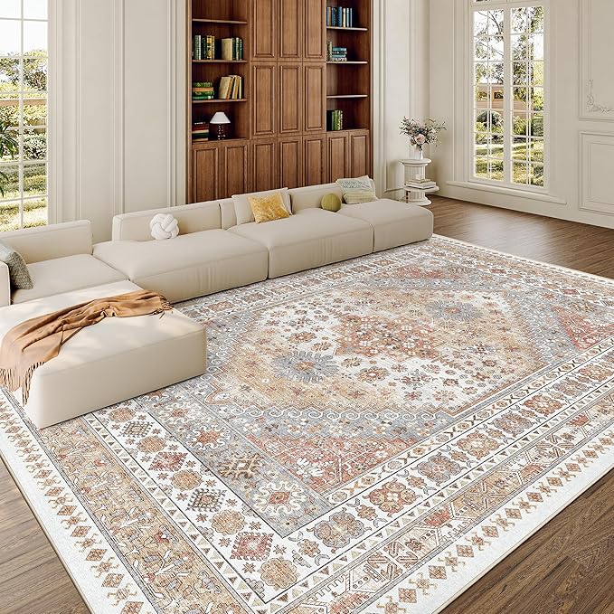 zesthome 8x12 Area Rugs, Stain Resistant Washable Rug, Ultra-Thin Rugs - Image 4