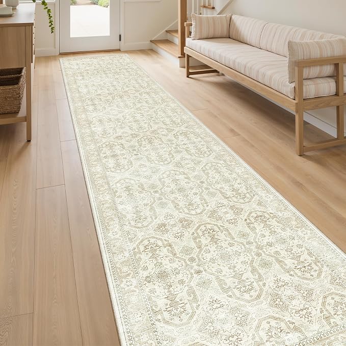 Soalmost Runner Rug 2x10 Washable Non-Slip Hallway Runner Rugs by Soalmost