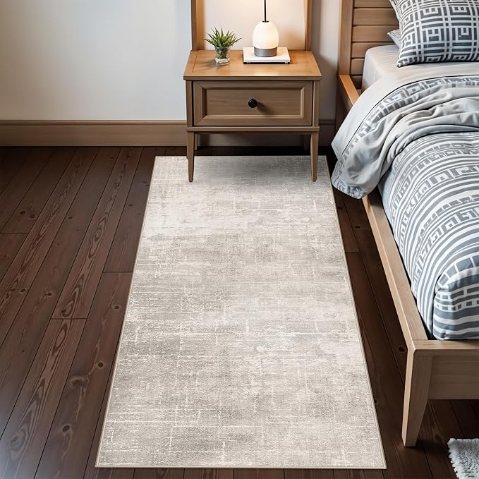 Washable 2x6 Thin Runner Rug: Abstract Soft Entryway Doormat Water-Resistan - Image 2