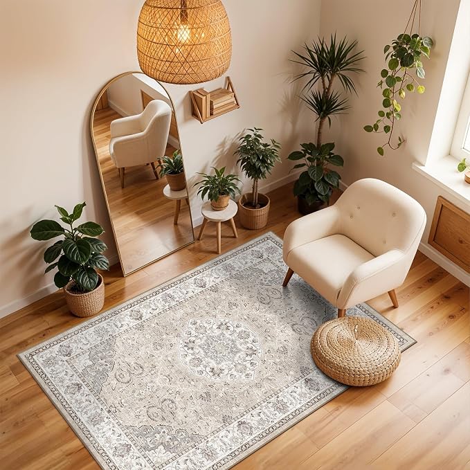 Washable Hallway 3x4 Floor Mats: Farmhouse Non-Slip Kitchen Sink Area Rug - Image 3