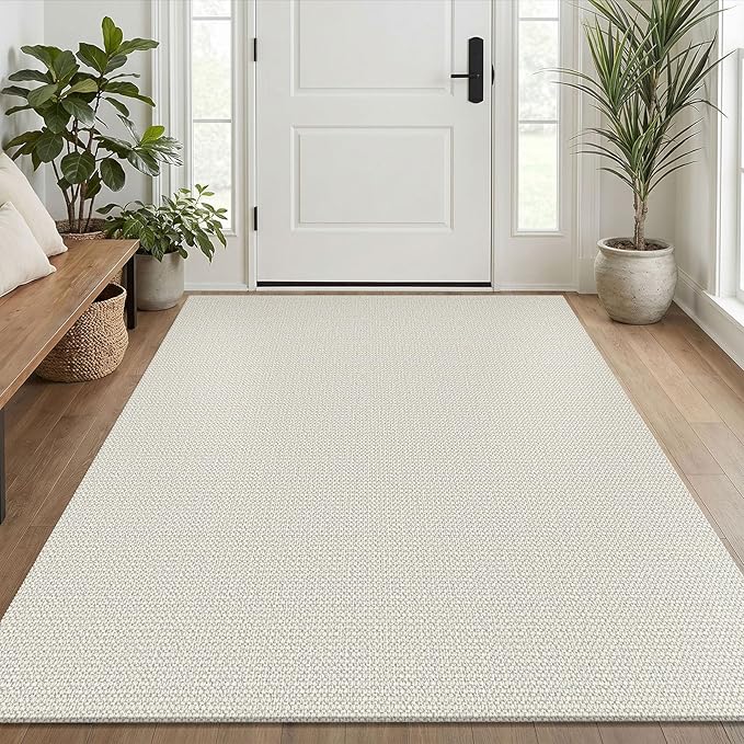 EARTHALL Washable Area Rug 4x6 Ft Non Slip Rugs by EARTHALL