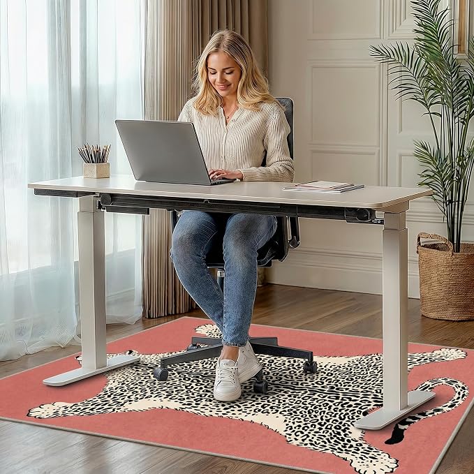 48"x60" Office Chair Mat for Hardwood Tile Floor, Under Desk Carpet Protector - Image 2