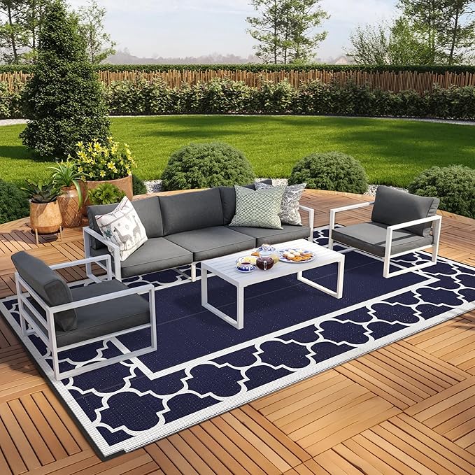 GENIMO 9' x 18' Outdoor Rug Waterproof by GENIMO
