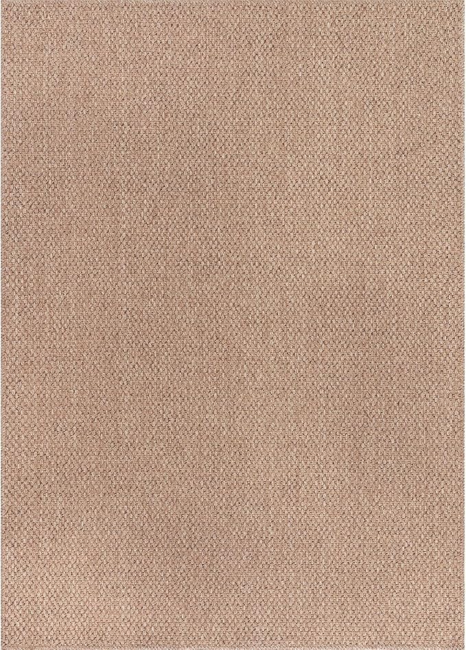 CAMILSON Easy Jute Rug 4x6, Indoor Outdoor Natural Color Farmhouse Area Rugs - Image 2