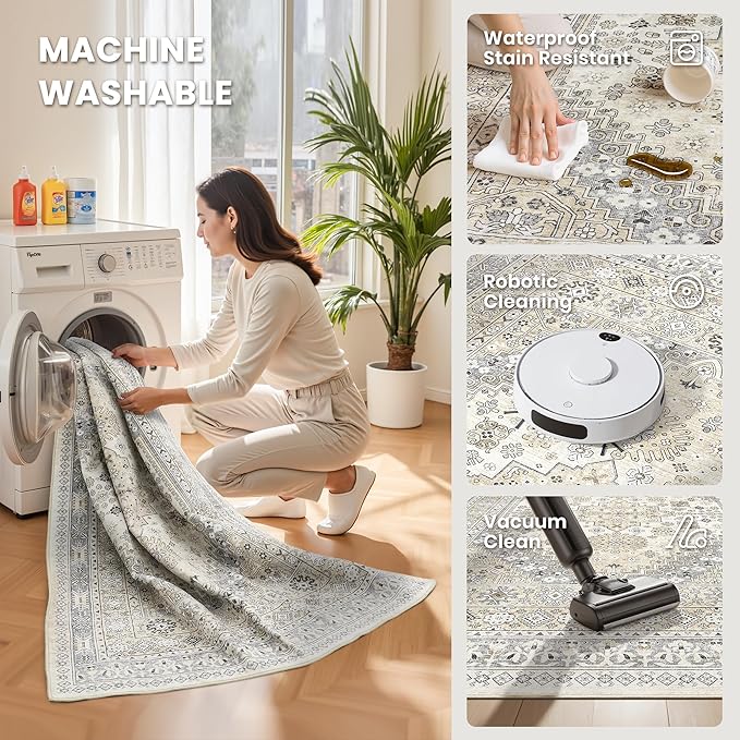 zesthome 2x12 Runner Rug, Long Hallway Rugs - Image 6