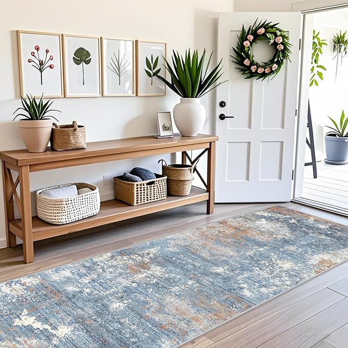 3x12 ft Long Hallway Runner Rug Non-Slip Washable Carpet Runner - Image 3