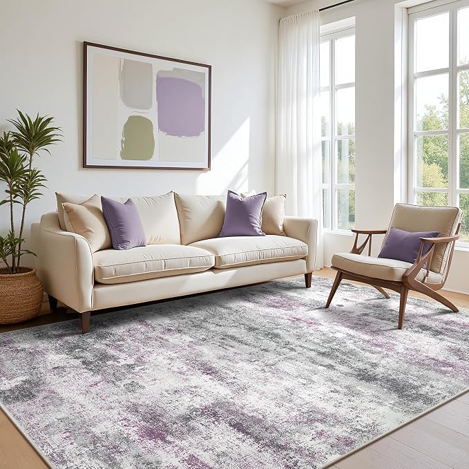 BEIMO Area Rugs 5x7 for Living Room Bedroom, Modern Abstract Machine Washable by BEIMO