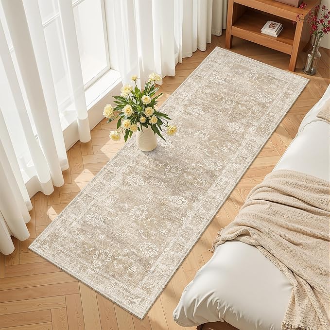 Madane Washable Runner Rug 2x5 by Madane
