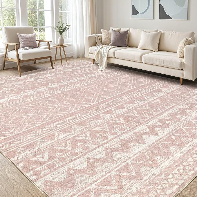 cotiled 9x12 Area Rugs Living Room Rug: Washable Boho Rugs by COTILED