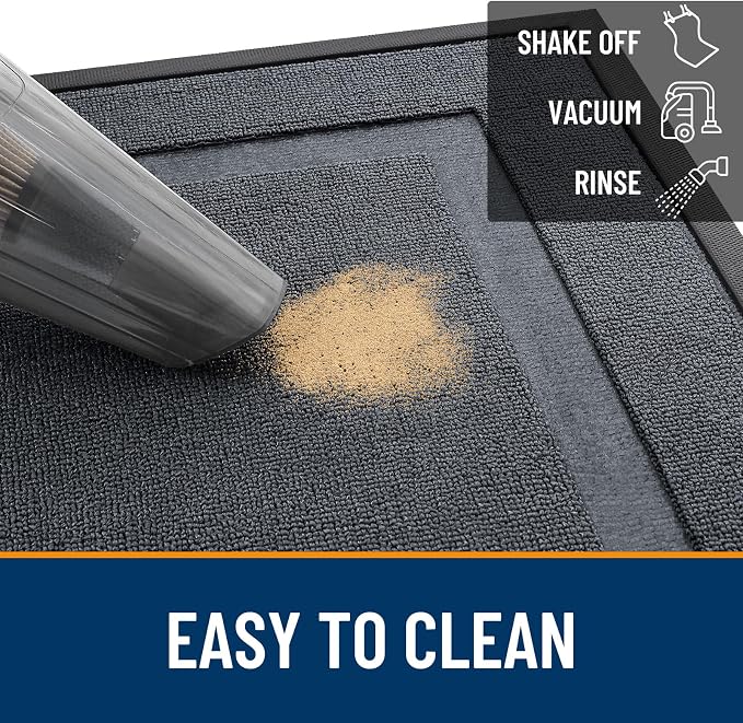 OLANLY Front Door Mat Indoor Outdoor Entrance, Waterproof All-Season, - Image 5