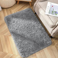 YJ.GWL Area Rugs for Bedroom, 2x3 Door Mat Washable Small Grey Bedside Rug by YJGWLHomeDecor